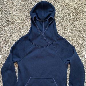 Champion Women’s XS Navy Hoodie W/ Buttoned Sleeves And Criss Cross Hood